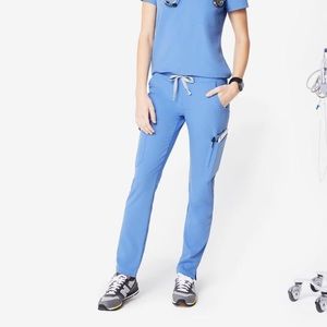 Figs yola skinny pants in ceil blue